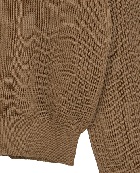 【AURALEE/オーラリー】FLAT YARN RIB KNIT P/O 詳細画像 ブラウン 5