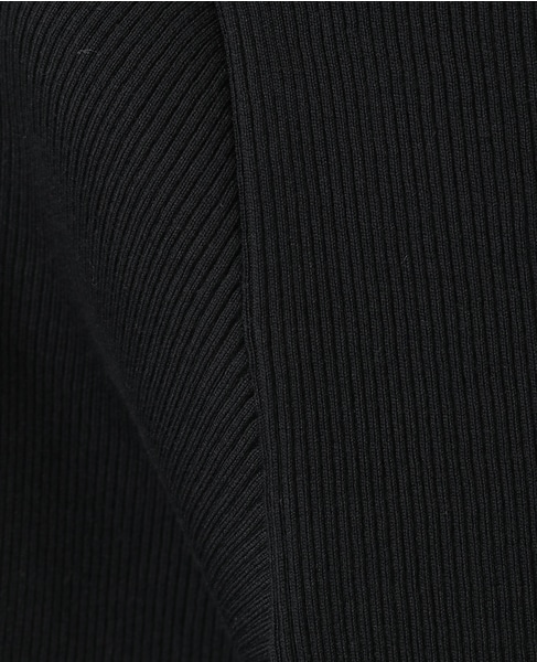 【AURALEE/オーラリー】*COTTON HIGH GAUGE RIB KNIT POLO 詳細画像 ブラック 6