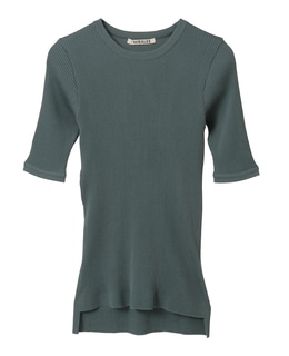 【AURALEE/オーラリー】*COTTON HIGH GAUGE RIB KNIT TEE