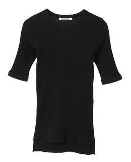 【AURALEE/オーラリー】*COTTON HIGH GAUGE RIB KNIT TEE