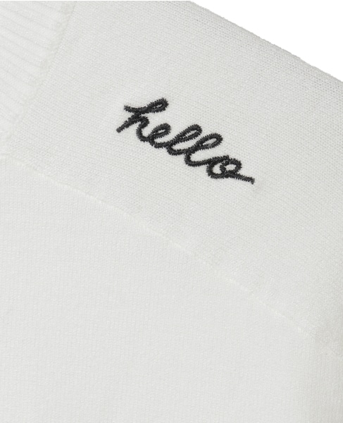 【MADISONBLUE/マディソンブルー】HELLO CREW NECK PO 詳細画像 ホワイト 6