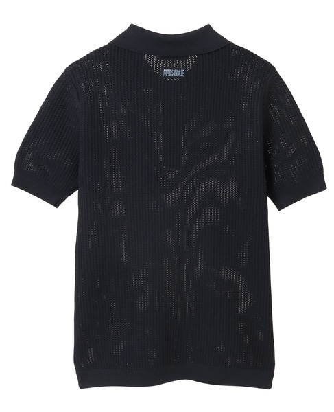 【MADISONBLUE/マディソンブルー】POLO KNIT MESH 詳細画像 ネイビー 2