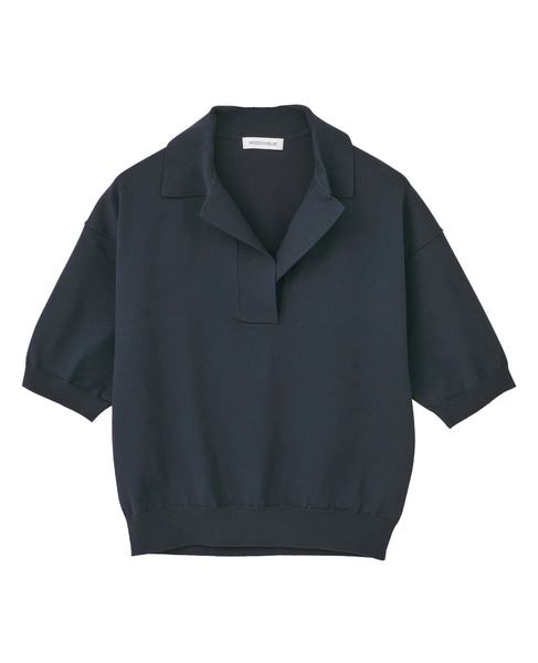 【MADISONBLUE/マディソンブルー】SKIPPER HALF SLEEVE KNIT 詳細画像 ネイビー 1