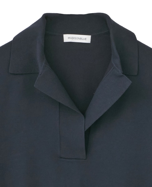 【MADISONBLUE/マディソンブルー】SKIPPER HALF SLEEVE KNIT 詳細画像 ネイビー 3