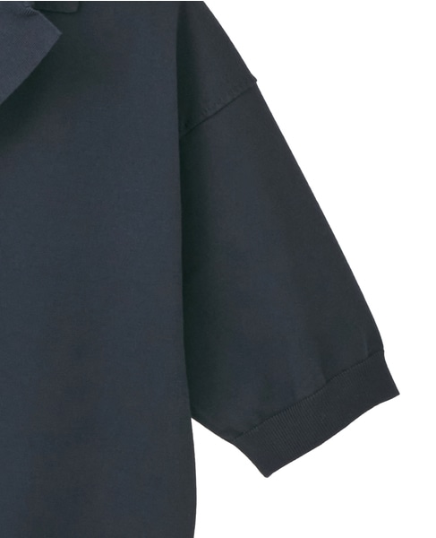 【MADISONBLUE/マディソンブルー】SKIPPER HALF SLEEVE KNIT 詳細画像 ネイビー 4