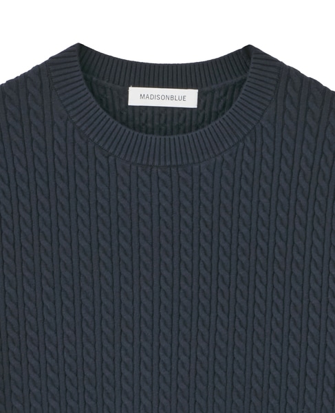 【MADISONBLUE/マディソンブルー】CABLE H/S PO 詳細画像 ネイビー 3