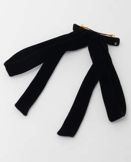 【ALEXANDRE DE PARIS/ アレクサンドル ドゥ パリ 】ベロアリボンバレッタ