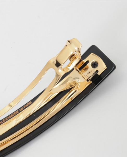 【ALEXANDRE DE PARIS/ アレクサンドル ドゥ パリ 】バレッタ (8cm) 詳細画像 ブラック 4