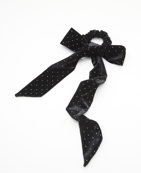 《別注》【TRESSE /トレス】BRIGITTE dot ribbon chouchou for martinique 詳細画像 ブラック 1