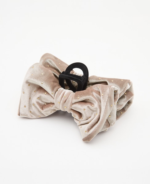 《別注》【TRESSE /トレス】BRIGITTE dot ribbon clip for martinique 詳細画像 ピンクベージュ 1