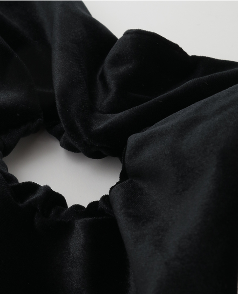 【heyep /ヘイップ】Velour Square Scrunchie-Medium 詳細画像 ブラック 6