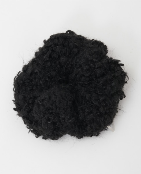 【heyep /ヘイップ】Fluffy Scrunchie 詳細画像 ブラック 1