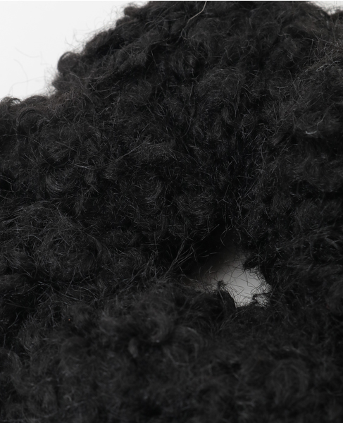 【heyep /ヘイップ】Fluffy Scrunchie 詳細画像 ブラック 4