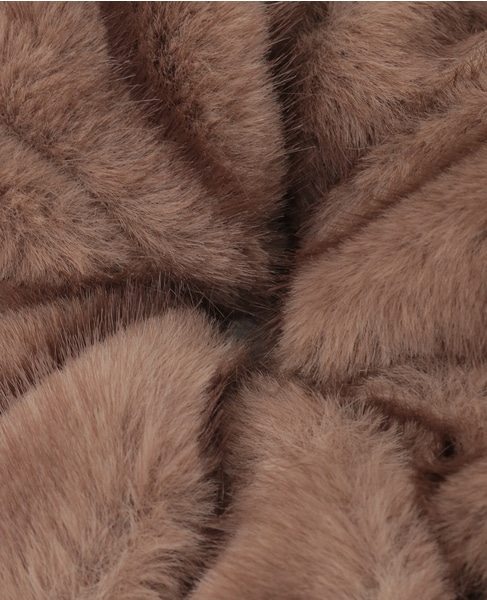 【heyep /ヘイップ】Faux Mink Scrunchie 詳細画像 マロン 3