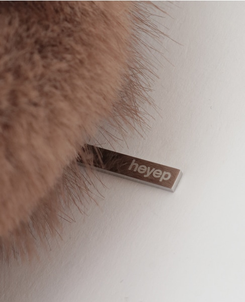 【heyep /ヘイップ】Faux Mink Scrunchie 詳細画像 マロン 4