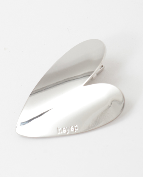 【heyep /ヘイップ】Heart Motif Hair Clips-2 Piece 詳細画像 シルバー 6