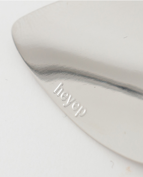 【heyep /ヘイップ】Heart Motif Hair Clips-2 Piece 詳細画像 シルバー 7