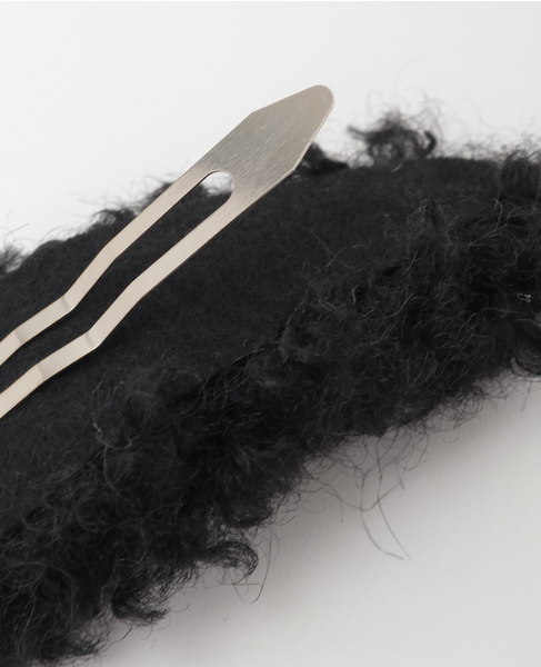 【heyep /ヘイップ】Fluffy Clips-2 Piece Set 詳細画像 ブラック 4