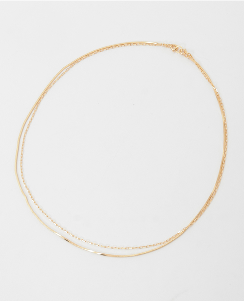 【MARIHA】Silent Rain ネックレス2連 40cm 詳細画像 ゴールド 1