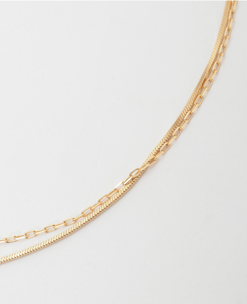 【MARIHA】Silent Rain ネックレス2連 40cm 詳細画像 ゴールド 2