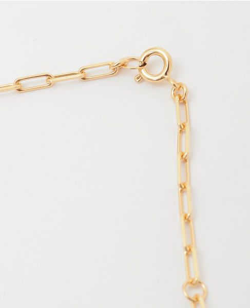 【MARIHA】Silent Rain ロングレクタングルチェーンネックレス 40cm 詳細画像 ゴールド 3