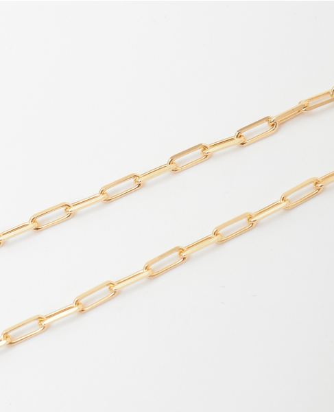 【MARIHA】Silent Rain ロングレクタングルチェーンネックレス 40cm 詳細画像 ゴールド 4