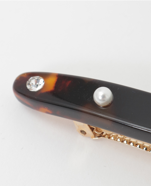 【MALUS /マリュス】Barrette Small 詳細画像 ブラウン 4