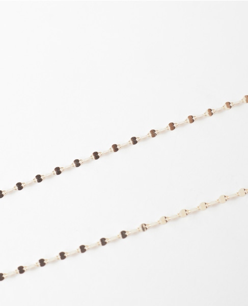 【wePERM /ウィパーマ 】Pancake Chain Necklace 詳細画像 ゴールド 4