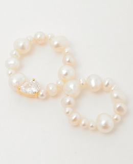 【Completedworks /コンプリ―テッドワークス】The Exposure of Time Set of 2 Rings w/ FWP and CZ