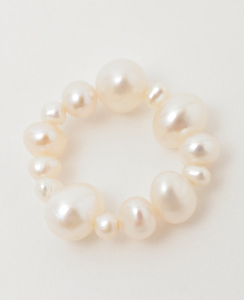 【Completedworks /コンプリ―テッドワークス】The Exposure of Time Set of 2 Rings w/ FWP and CZ 詳細画像 パール 4