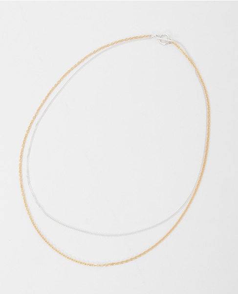【Rieuk /リューク】Double Thiner Necklace 詳細画像 シルバー 1