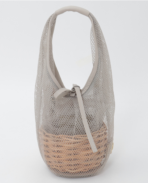 【eb.a.gos/エバゴス】シアーラウンドバスケット 詳細画像 グレージュ 1