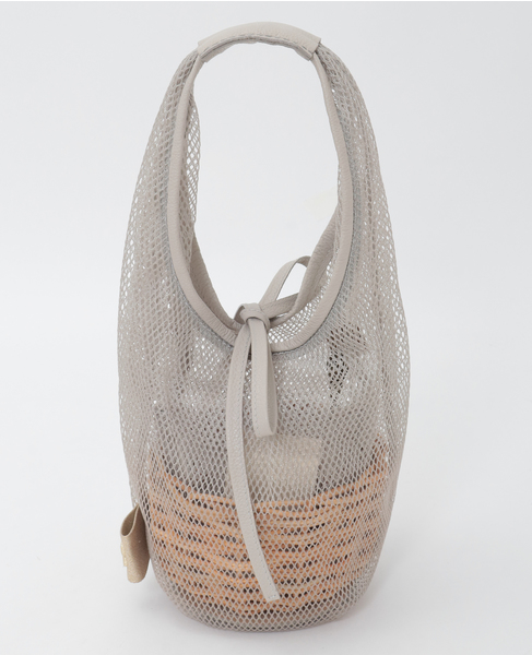 【eb.a.gos/エバゴス】シアーラウンドバスケット 詳細画像 グレージュ 3