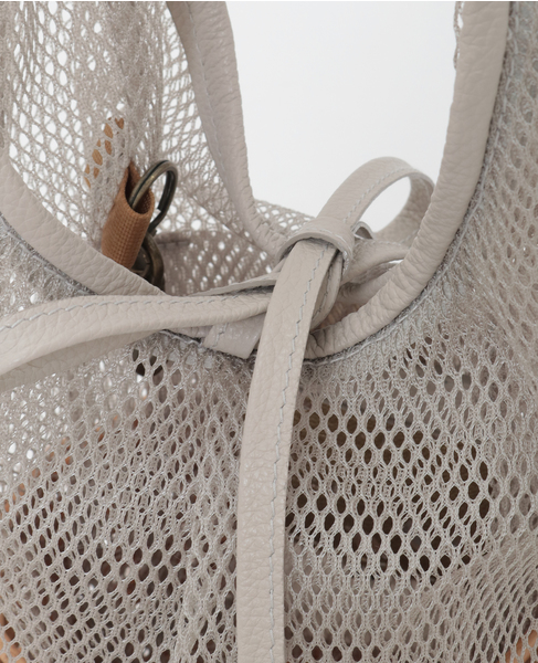 【eb.a.gos/エバゴス】シアーラウンドバスケット 詳細画像 グレージュ 6