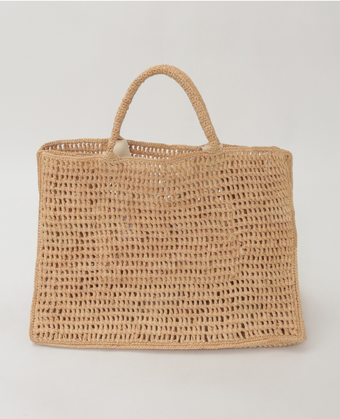 【Helen Kaminski/ヘレンカミンスキー】Anika Raffia Crochet Tote 詳細画像 ナチュラル 3