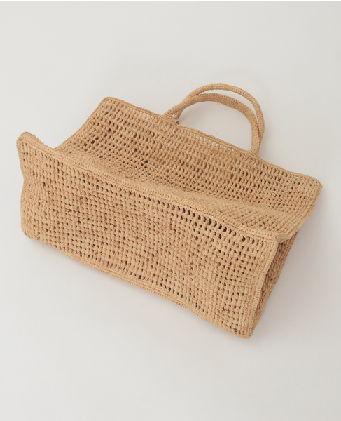 【Helen Kaminski/ヘレンカミンスキー】Anika Raffia Crochet Tote 詳細画像 ナチュラル 4
