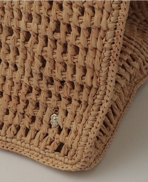 【Helen Kaminski/ヘレンカミンスキー】Anika Raffia Crochet Tote 詳細画像 ナチュラル 6