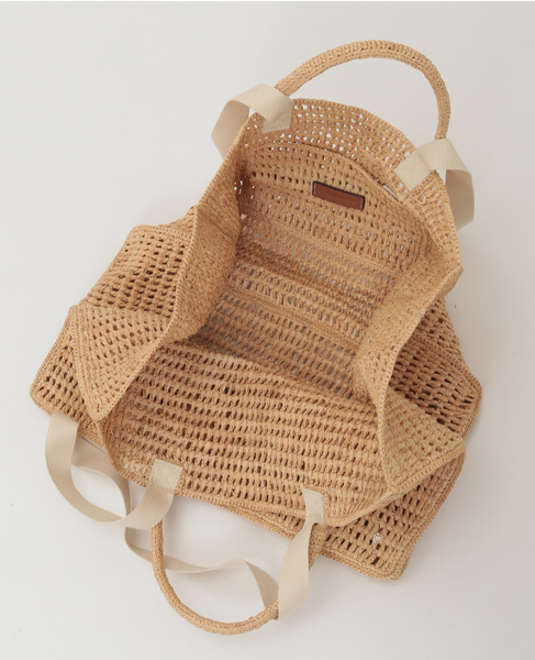 【Helen Kaminski/ヘレンカミンスキー】Anika Raffia Crochet Tote 詳細画像 ナチュラル 8