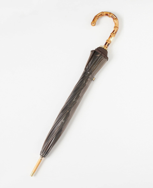 《WEB限定》【Traditional Weatherwear】CLEAR UMBRELLA BAMBOO 詳細画像 ブラウン 2