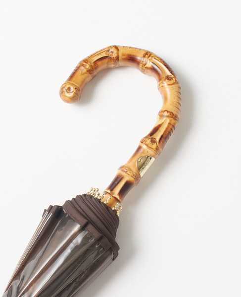 《WEB限定》【Traditional Weatherwear】CLEAR UMBRELLA BAMBOO 詳細画像 ブラウン 3