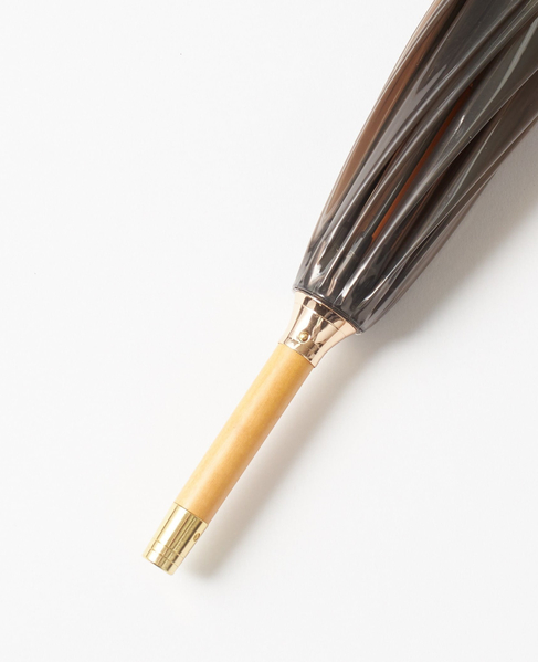《WEB限定》【Traditional Weatherwear】CLEAR UMBRELLA BAMBOO 詳細画像 ブラウン 4