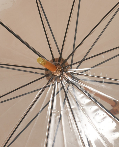 《WEB限定》【Traditional Weatherwear】CLEAR UMBRELLA BAMBOO 詳細画像 ブラウン 7
