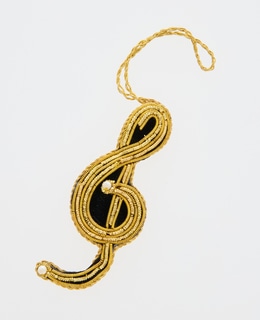 【St.Nicolas/セントニコラス】Black and Gold Treble Clef