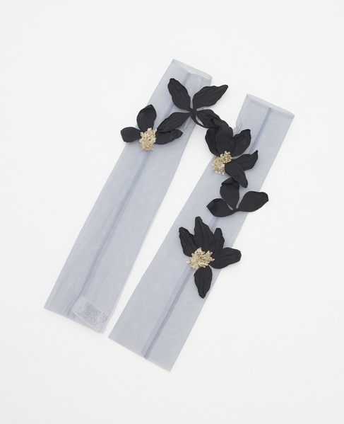 【MARGE /マージ 】Tulle decorative gloves 詳細画像 グレー 1