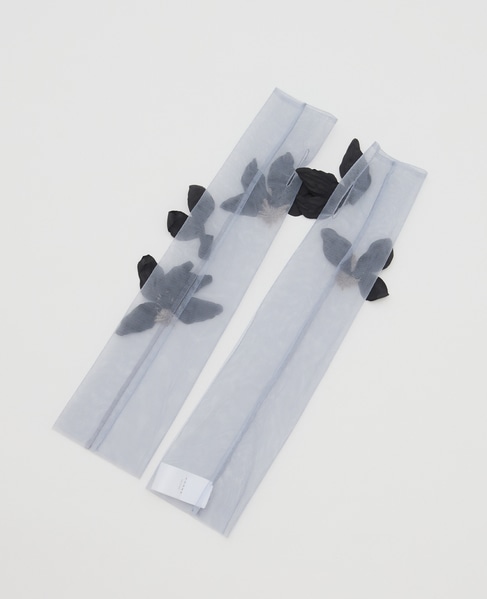【MARGE /マージ 】Tulle decorative gloves 詳細画像 グレー 2