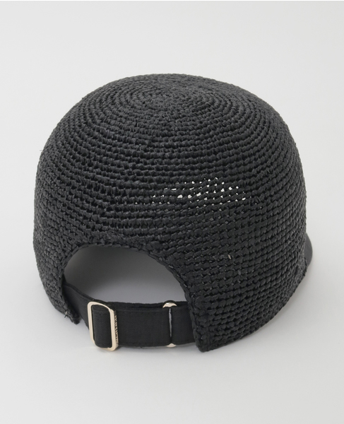 【Helen Kaminski/ヘレンカミンスキー】Vivette Raffia & Linen Cap 詳細画像 ブラック 3