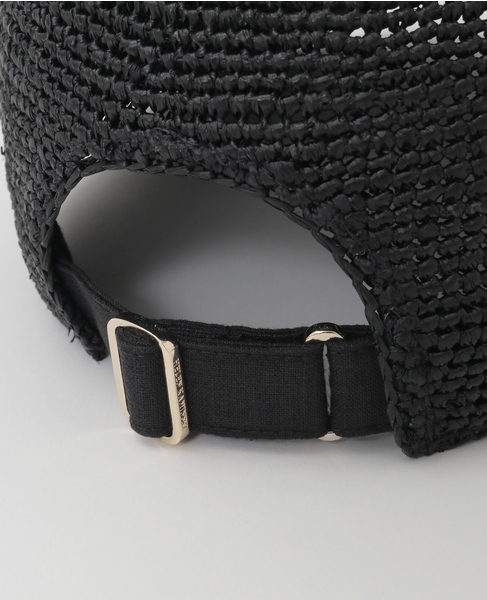 【Helen Kaminski/ヘレンカミンスキー】Vivette Raffia & Linen Cap 詳細画像 ブラック 7