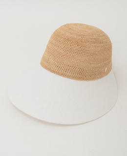 【Helen Kaminski/ヘレンカミンスキー】Blaise Raffia & Linen Cap