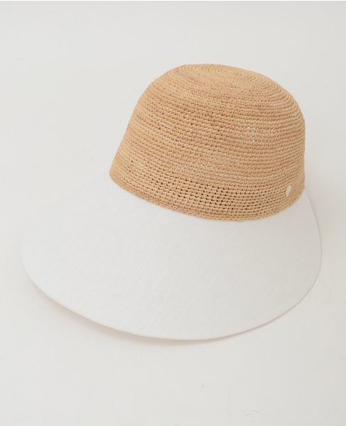 【Helen Kaminski/ヘレンカミンスキー】Blaise Raffia & Linen Cap 詳細画像 ナチュラル 1