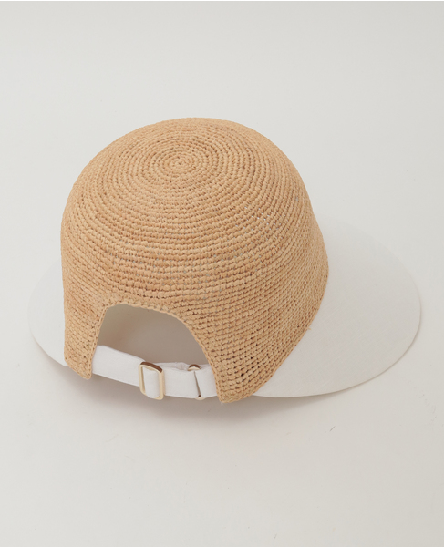 【Helen Kaminski/ヘレンカミンスキー】Blaise Raffia & Linen Cap 詳細画像 ナチュラル 3